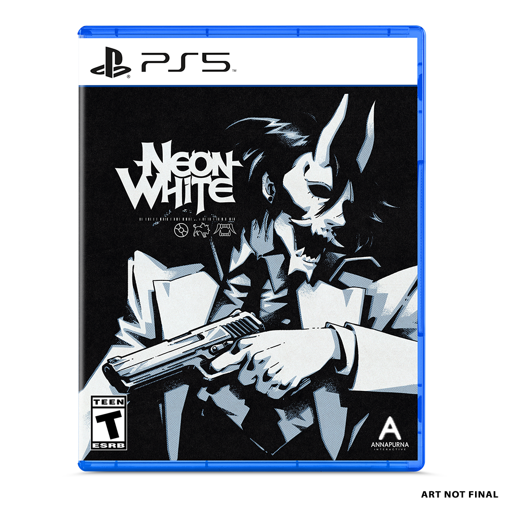 NEON WHITE is now available for PS5 and PS4! Visit the link in our